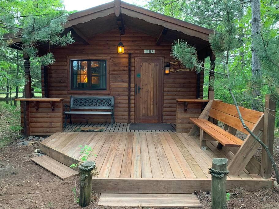 Honeybear Hideaway Cabin Hayward Bagian luar foto